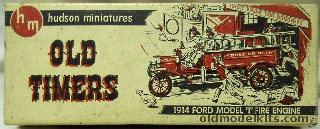 Hudson Miniatures 1914 Ford Model T Fire Engine plastic model kit